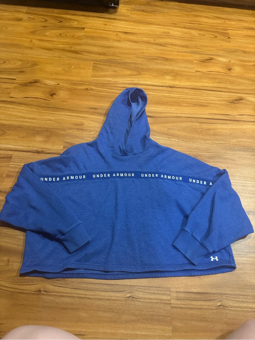 Under Armour Royal Blue Cropped Hoodie